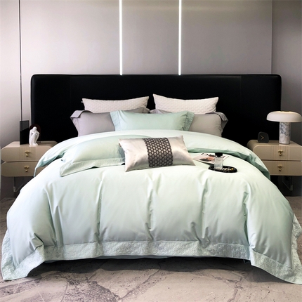 91家纺网 家纺一手货源 找家纺 （总）佰亿莱 2024新款100s全棉刺绣工艺款四件套系列-北欧DR