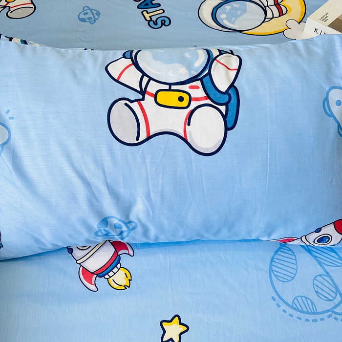 91家纺网 家纺一手货源 找家纺 小虾米 2023新款卡通系列全棉床笠（可定制）探索星球