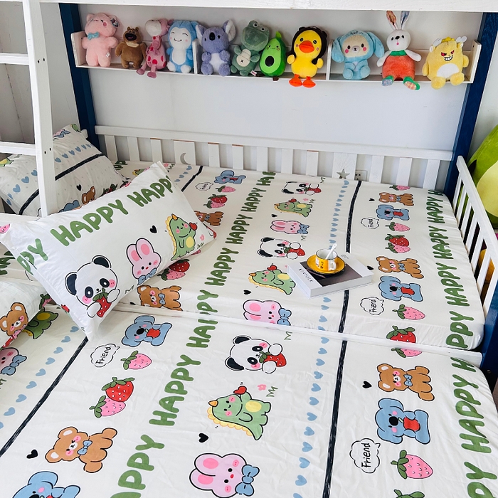 91家纺网 家纺一手货源 找家纺 小虾米 2023新款卡通系列全棉床笠（可定制）呆小萌