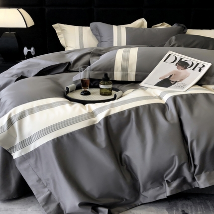 涞澳家纺 2023新款100支全棉工艺-芷若 芷若-石墨