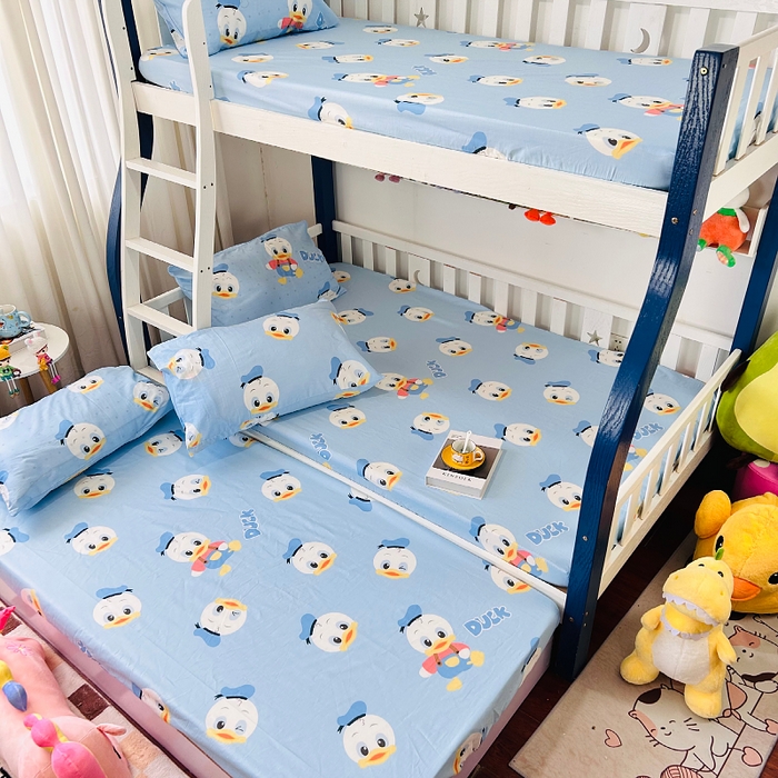 91家纺网 家纺一手货源 找家纺 小虾米 2023新款卡通系列全棉床笠（可定制）海军鸭