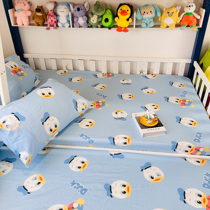 91家纺网 家纺一手货源 找家纺 小虾米 2023新款卡通系列全棉床笠（可定制）海军鸭