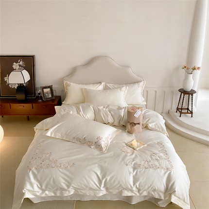 91家纺网 家纺一手货源 找家纺 （总）馨蕊家居 2023新款100支CR工艺全棉四件套-棉卡洛琳