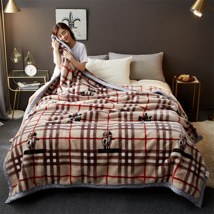 91家纺网 家纺一手货源 找家纺 航途席业 2025新款拉舍尔毛毯盖毯 以梦为马