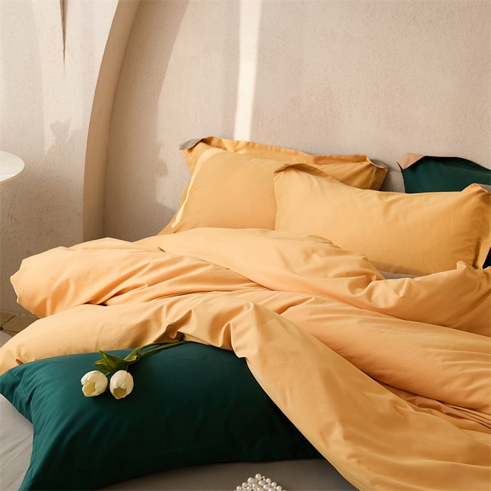 91家纺网 家纺一手货源 找家纺 涞澳家纺 2023新款50磨绒双拼 子黄银