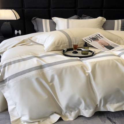 涞澳家纺 2023新款100支全棉工艺-芷若 芷若-奶昔