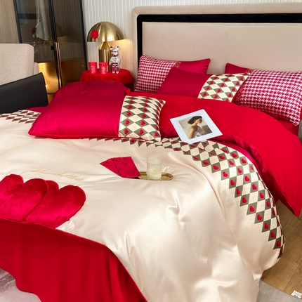 91家纺网 家纺一手货源 找家纺 用心 2023新款数码印花四件套 可可西里