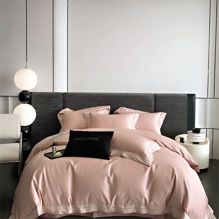 91家纺网 家纺一手货源 找家纺 （总）馨蕊家居 2023新款100支CR工艺全棉四件套-棉莱卡