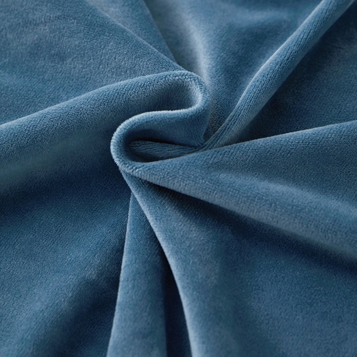 91家纺网 家纺一手货源 找家纺 丝涟2023新款轻奢风高克重230g婴儿绒德肤绒亲肤舒适双拼色埋线款滚绳四件套 星空蓝+浅灰