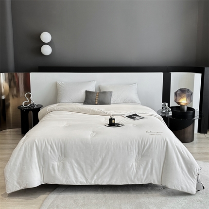 91家纺网 家纺一手货源 找家纺 （总）头等舱 2023新款全棉贡缎提花A类55大豆抗菌秋冬被（含子母被）升级款