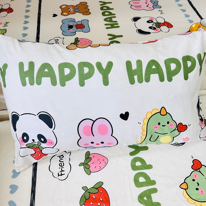 91家纺网 家纺一手货源 找家纺 小虾米 2023新款卡通系列全棉床笠（可定制）呆小萌