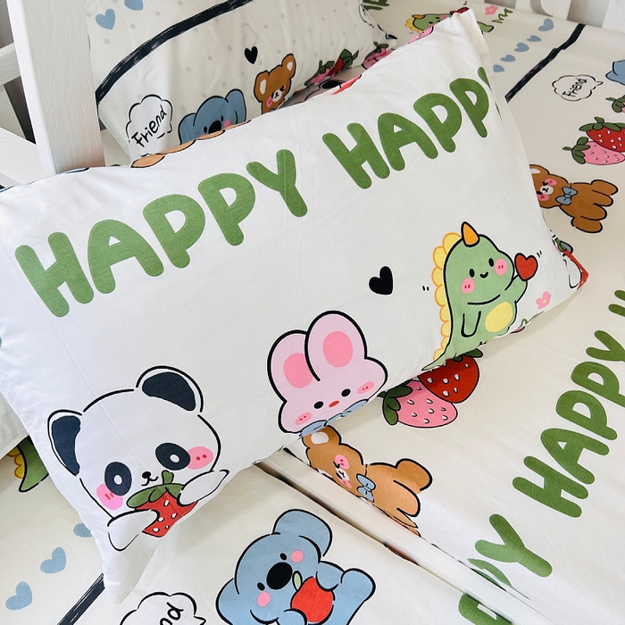 91家纺网 家纺一手货源 找家纺 小虾米 2023新款卡通系列全棉床笠（可定制）呆小萌