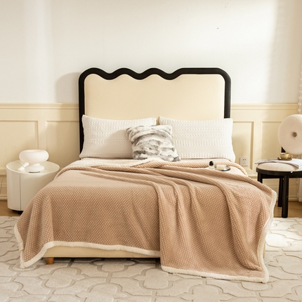 91家纺网 家纺一手货源 找家纺 （总）丝涟家居 2025新款舒适保暖玫瑰绒毛毯