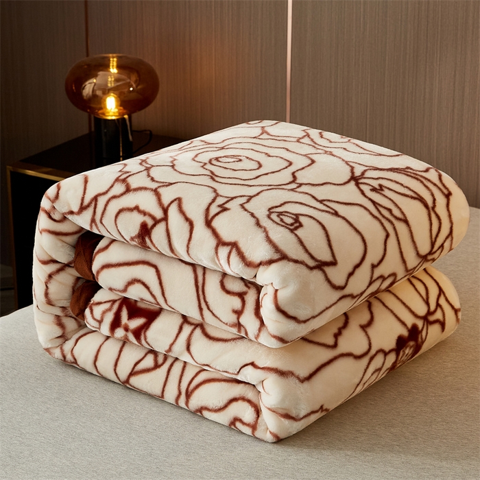 91家纺网 家纺一手货源 找家纺 航途席业 2025新款拉舍尔毛毯盖毯 万花筒