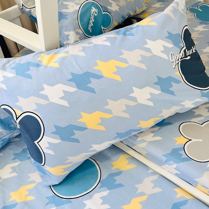 91家纺网 家纺一手货源 找家纺 小虾米 2023新款卡通系列全棉床笠（可定制）千鸟格