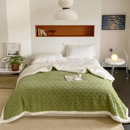 91家纺网 家纺一手货源 找家纺 （总）航途席业 2023新款塔芙绒毛毯-场景一