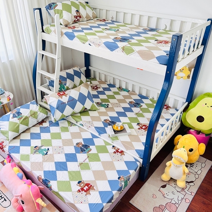 小虾米 2023新款卡通系列全棉床笠（可定制）欢乐熊