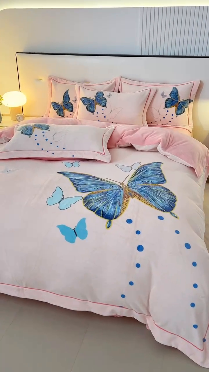 91家纺网 家纺一手货源 找家纺 （总）富之航家纺 2023新款230克金丝绒四件套