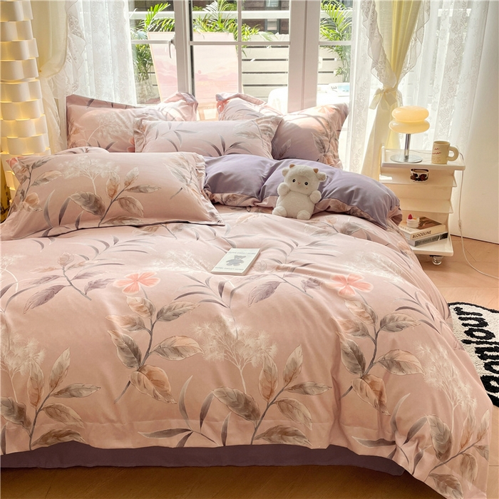 91家纺网 家纺一手货源 找家纺 （总）古吉梦 2023新款A类有氧元气棉加厚磨毛四件套