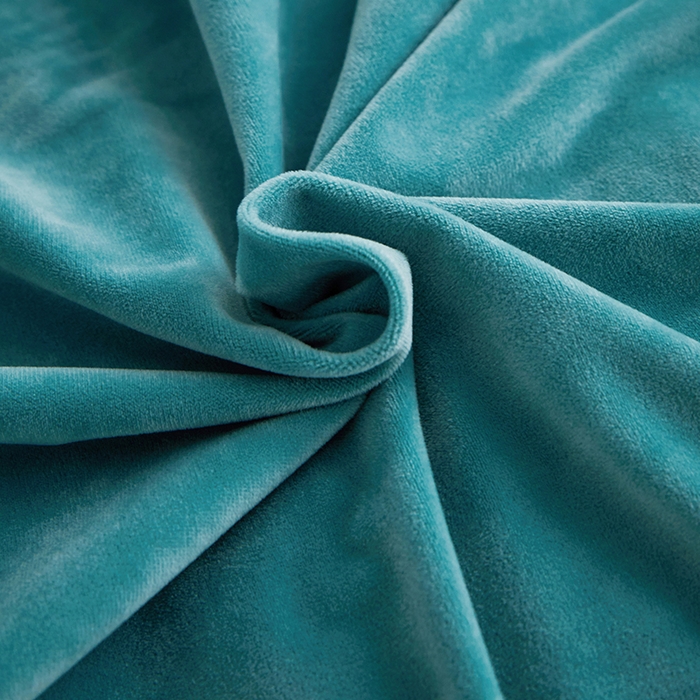 91家纺网 家纺一手货源 找家纺 丝涟2023新款轻奢风高克重230g婴儿绒德肤绒亲肤舒适双拼色埋线款滚绳四件套 湖蓝+浅灰