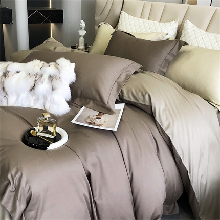 91家纺网 家纺一手货源 找家纺 涞澳 2023新款天丝棉磨毛四件套-简 简-瓦灰