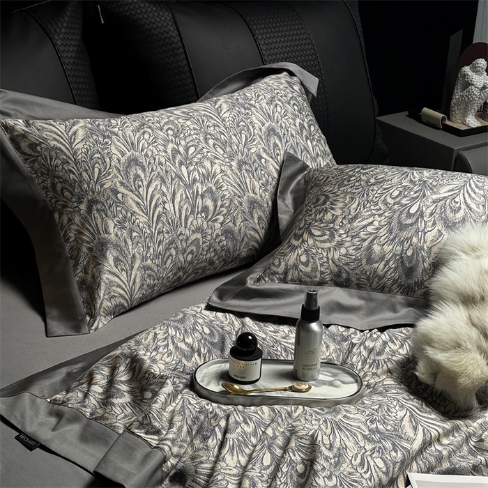 91家纺网 家纺一手货源 找家纺 涞澳  2023新款100支全棉数码印花四件套 瑞亚