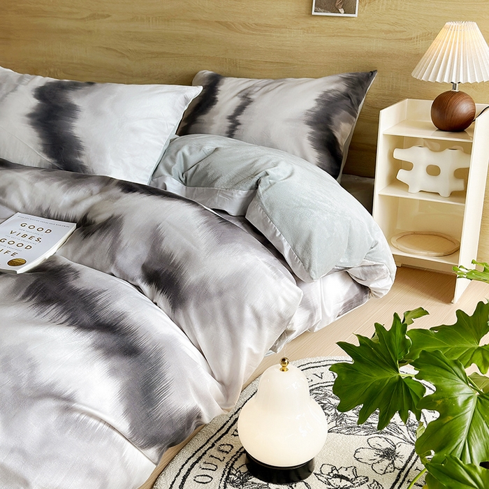 91家纺网 家纺一手货源 找家纺 怡家居 2023新款秋冬亲肤舒适棉加绒四件套 品味