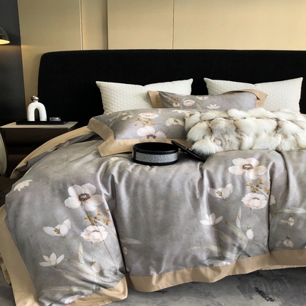 91家纺网 家纺一手货源 找家纺 （总）涞澳 2023新款全棉磨绒印花四件套