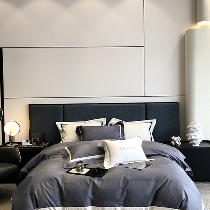 涞澳2023新款120支高精密全棉提花四件套-班纳 班纳-名爵灰