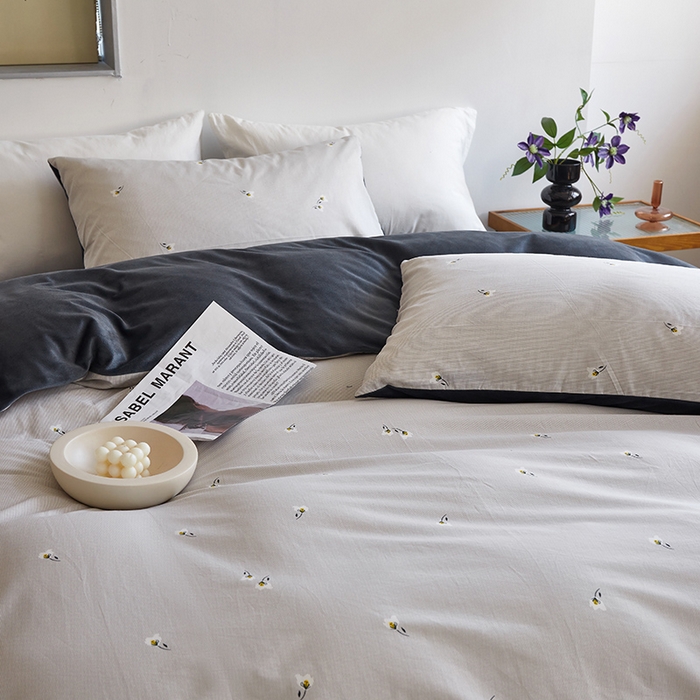 91家纺网 家纺一手货源 找家纺 怡家居 2023新款秋冬亲肤舒适棉加绒四件套 可心