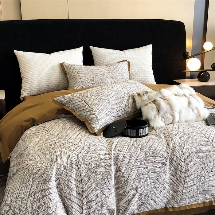 91家纺网 家纺一手货源 找家纺 涞澳 2023新款全棉磨绒印花四件套 塞拉