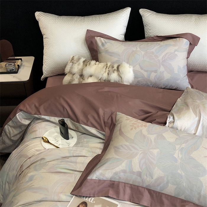 91家纺网 家纺一手货源 找家纺 涞澳  2023新款100支全棉数码印花四件套 香颂