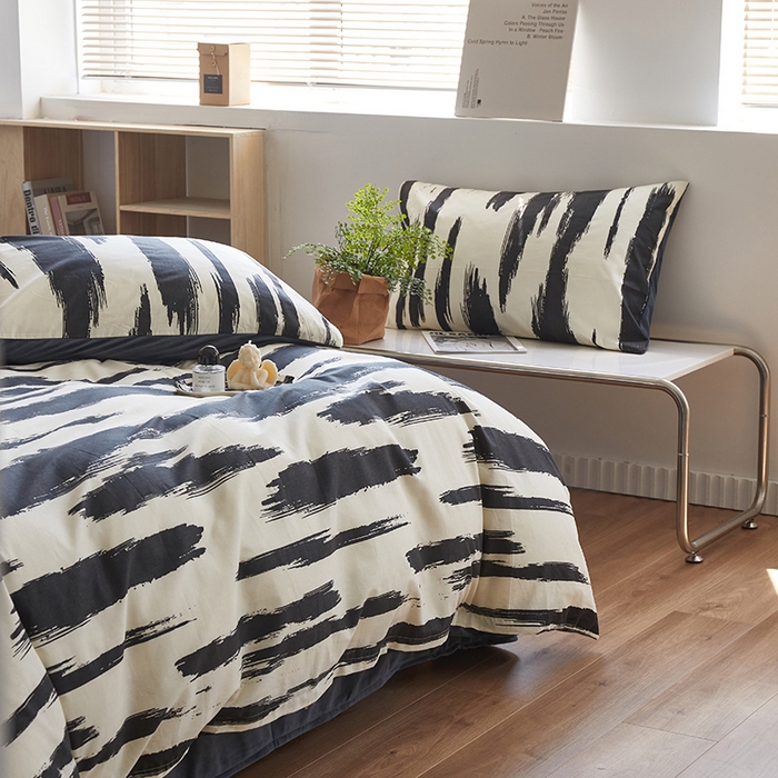 91家纺网 家纺一手货源 找家纺 怡家居 2023新款秋冬亲肤舒适棉加绒四件套 律动