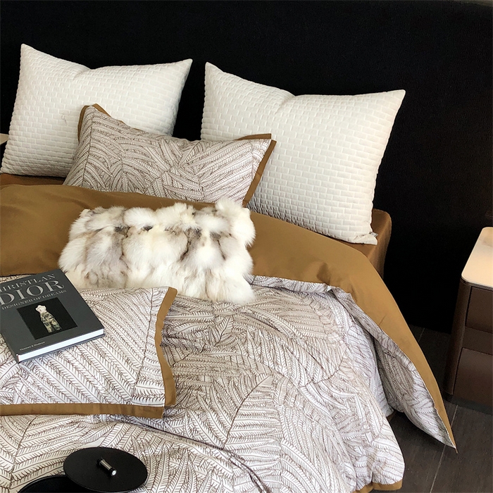 91家纺网 家纺一手货源 找家纺 涞澳 2023新款全棉磨绒印花四件套 塞拉