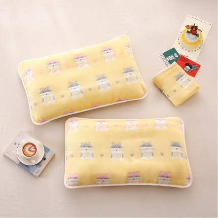 91家纺网 家纺一手货源 找家纺 （总）朴尔家纺-毛巾被 2023年全棉卡通六层纱布儿童枕套