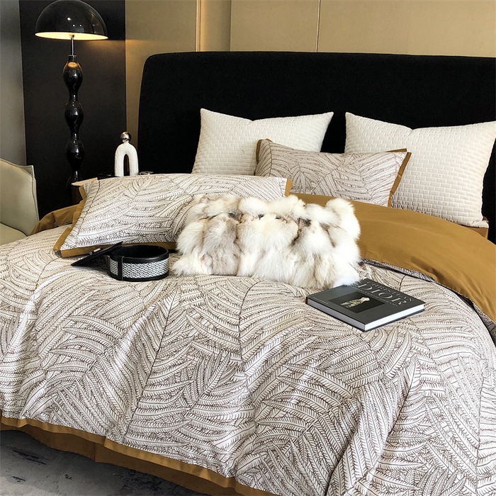 91家纺网 家纺一手货源 找家纺 涞澳 2023新款全棉磨绒印花四件套 塞拉