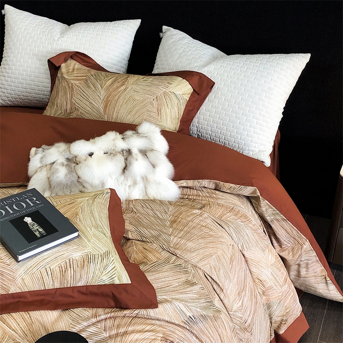 91家纺网 家纺一手货源 找家纺 涞澳 2023新款全棉磨绒印花四件套 瑞莎