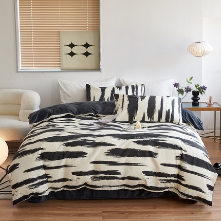 91家纺网 家纺一手货源 找家纺 怡家居 2023新款秋冬亲肤舒适棉加绒四件套 律动