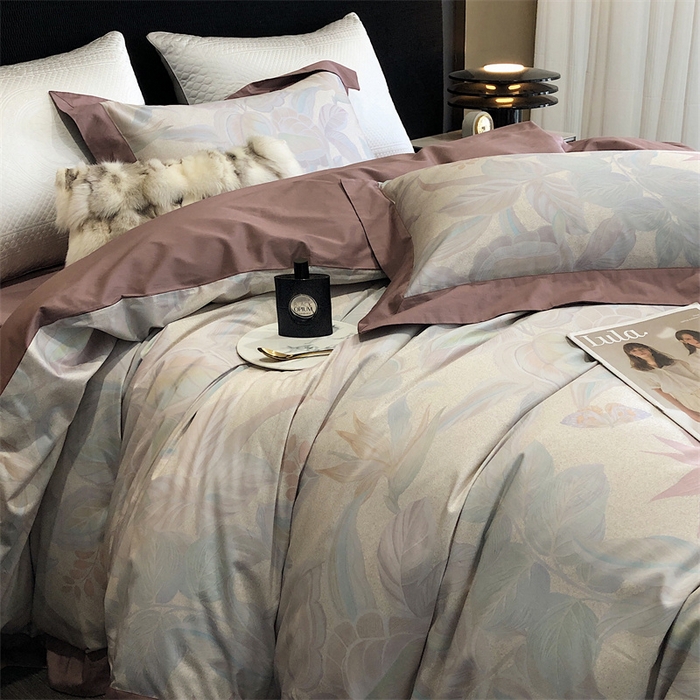 91家纺网 家纺一手货源 找家纺 涞澳  2023新款100支全棉数码印花四件套 香颂