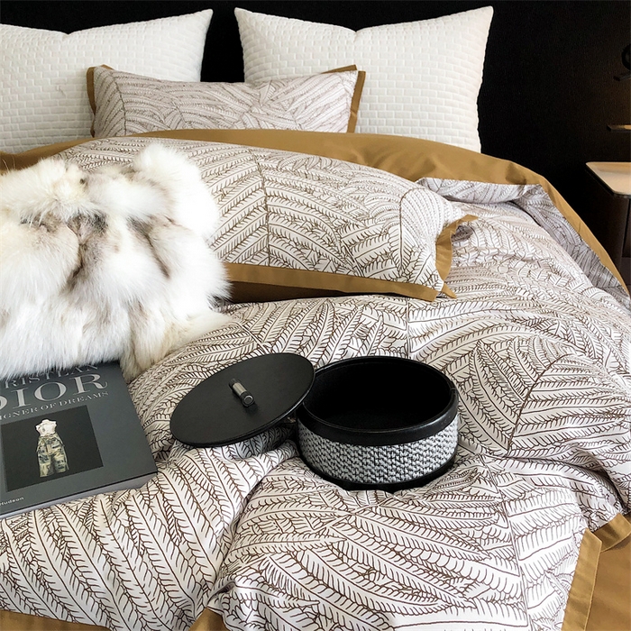 91家纺网 家纺一手货源 找家纺 涞澳 2023新款全棉磨绒印花四件套 塞拉