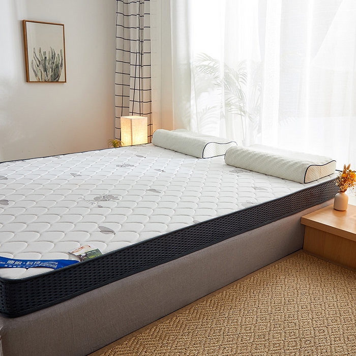 91家纺网 家纺一手货源 找家纺 锦丝钰床垫 2023乳胶记忆海绵床垫 立体小牛白色