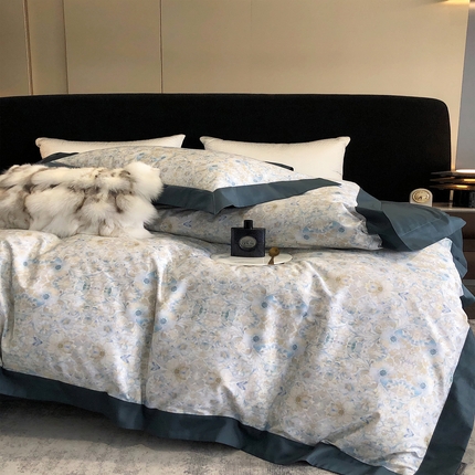 91家纺网 家纺一手货源 找家纺 （总）涞澳  2023新款100支全棉数码印花四件套