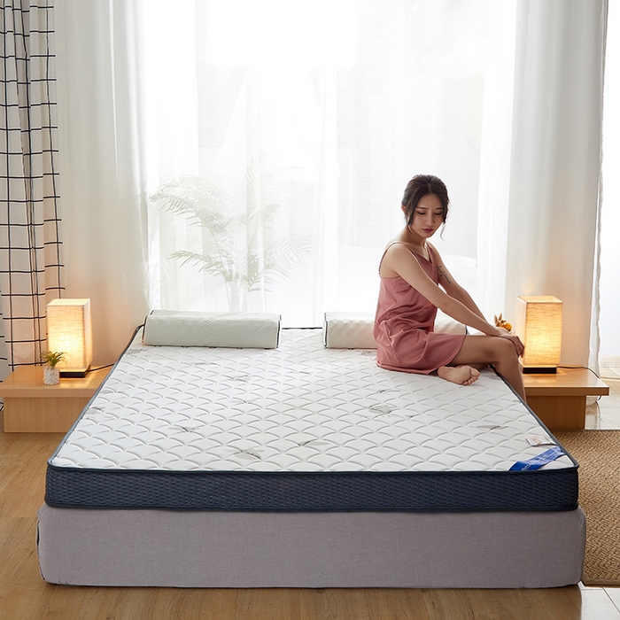 91家纺网 家纺一手货源 找家纺 锦丝钰床垫 2023乳胶记忆海绵床垫 立体小牛白色