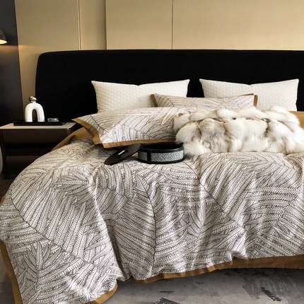 91家纺网 家纺一手货源 找家纺 （总）涞澳 2023新款全棉磨绒印花四件套