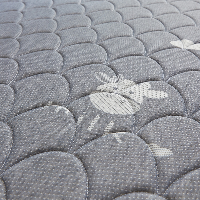 91家纺网 家纺一手货源 找家纺 锦丝钰床垫 2023乳胶记忆海绵床垫 单边小牛灰色