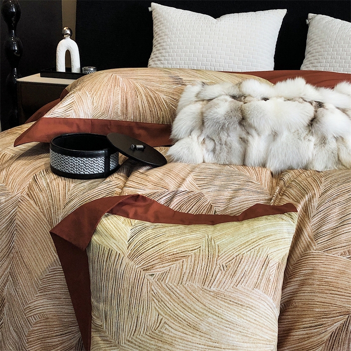 91家纺网 家纺一手货源 找家纺 涞澳 2023新款全棉磨绒印花四件套 瑞莎