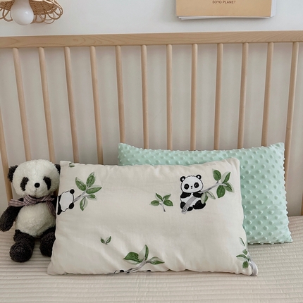 91家纺网 家纺一手货源 找家纺 （总）BOSS 2025新款婴幼儿可拆卸-全棉26度有氧双层纱豆豆枕幼儿园枕