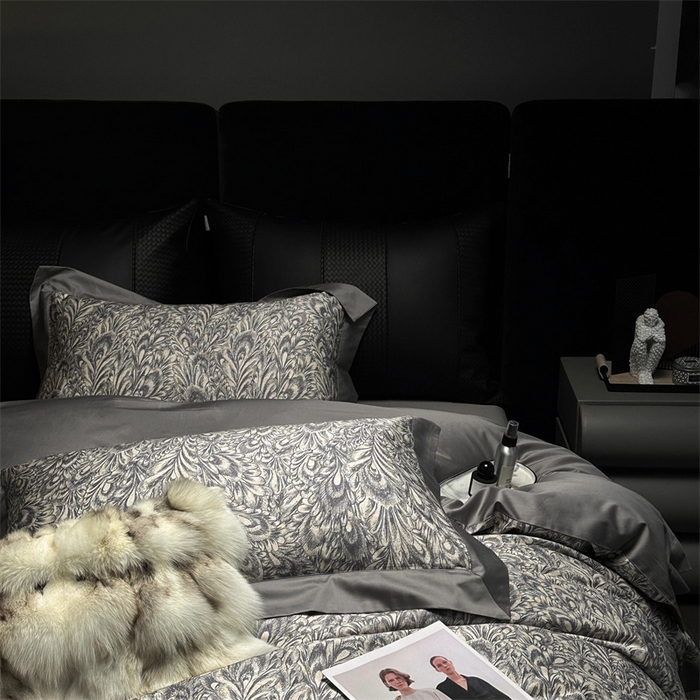 91家纺网 家纺一手货源 找家纺 涞澳  2023新款100支全棉数码印花四件套 瑞亚