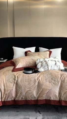 91家纺网 家纺一手货源 找家纺 涞澳 2023新款全棉磨绒印花四件套 瑞莎