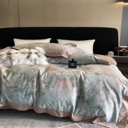 91家纺网 家纺一手货源 找家纺 （总）涞澳  2023新款100支全棉数码印花四件套